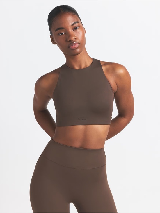 SKIMS Other - Nike x Skims Matte Women's High-Neck padded bra size 36dd dark sepia NWT